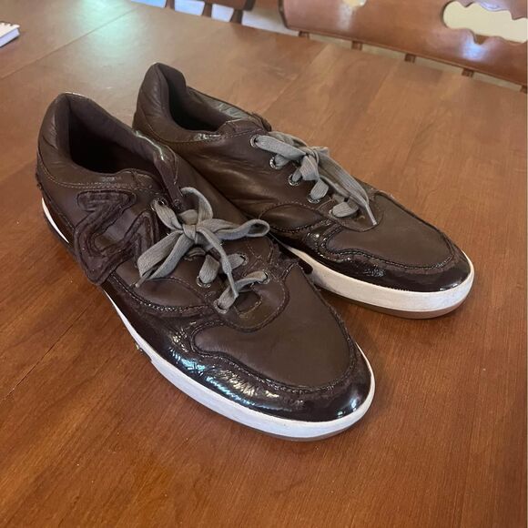 True Religion mens brown leather shoes size 10.5 - Picture 7 of 9